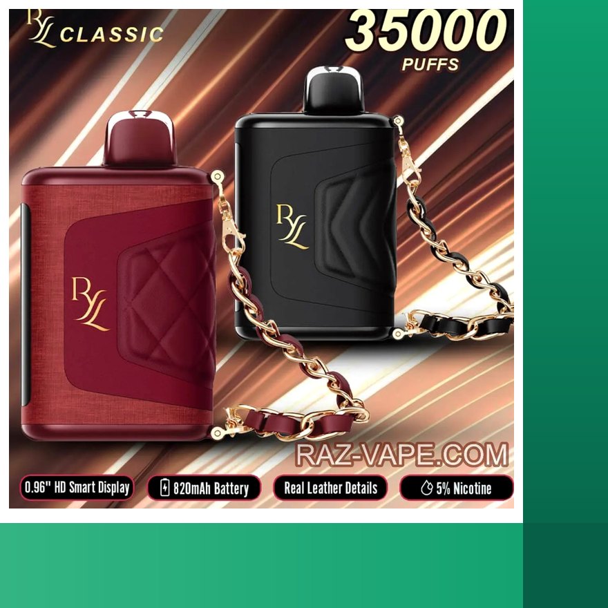 RAZ RYL Classic 35K purse vape with leather-finish shell